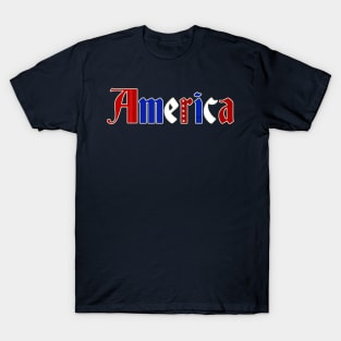 Patriotic America Graphic T-Shirt